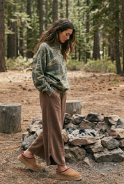 Mirabelle Camo Oversized French Cotton Terry Hoodie - Westly
