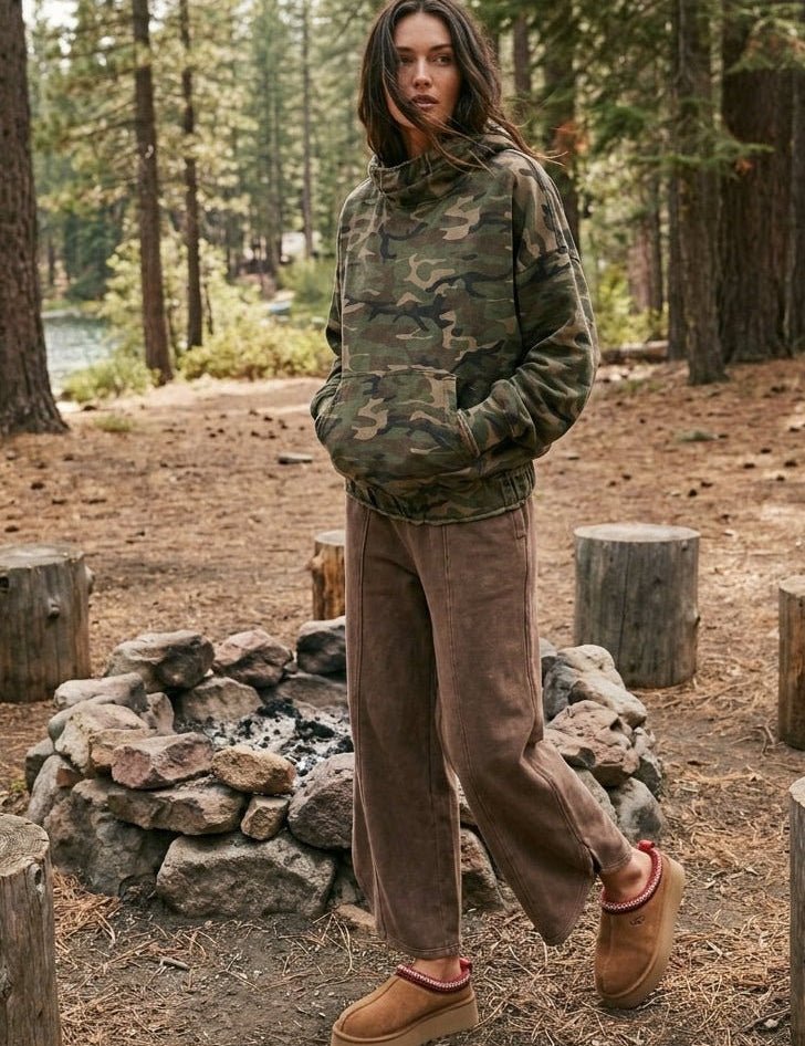 Mirabelle Camo Oversized French Terry Hoodie - Westly