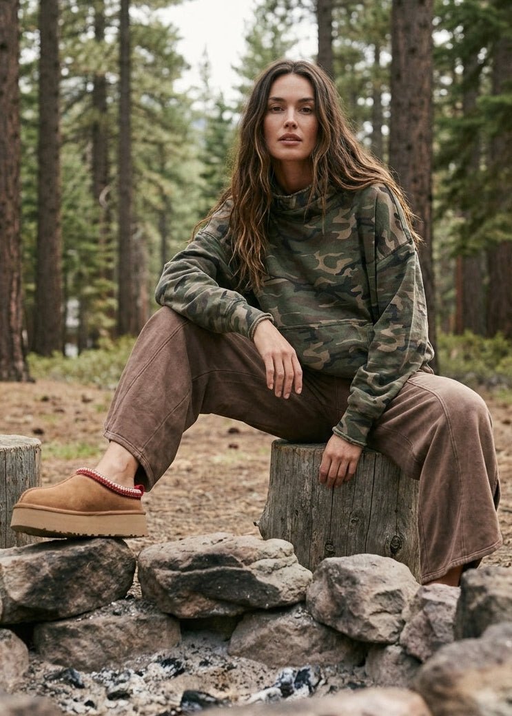 Mirabelle Camo Oversized French Terry Hoodie - Westly