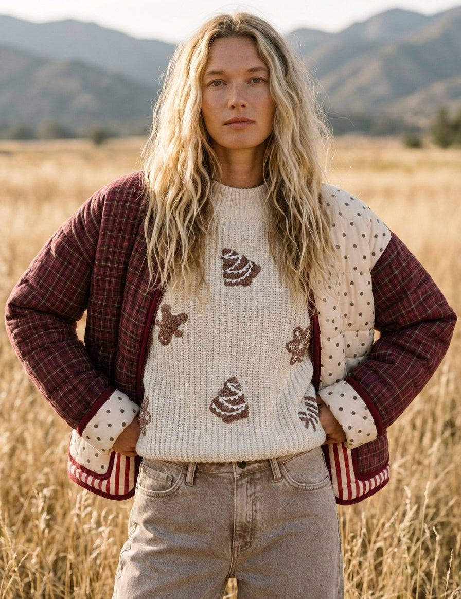 Mix & Mingle Patchwork Quilted Puffer Jacket - Westly