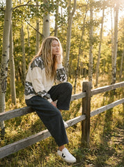 Mixed Signals Multi-Fabric Camo Patchwork Pullover - Westly