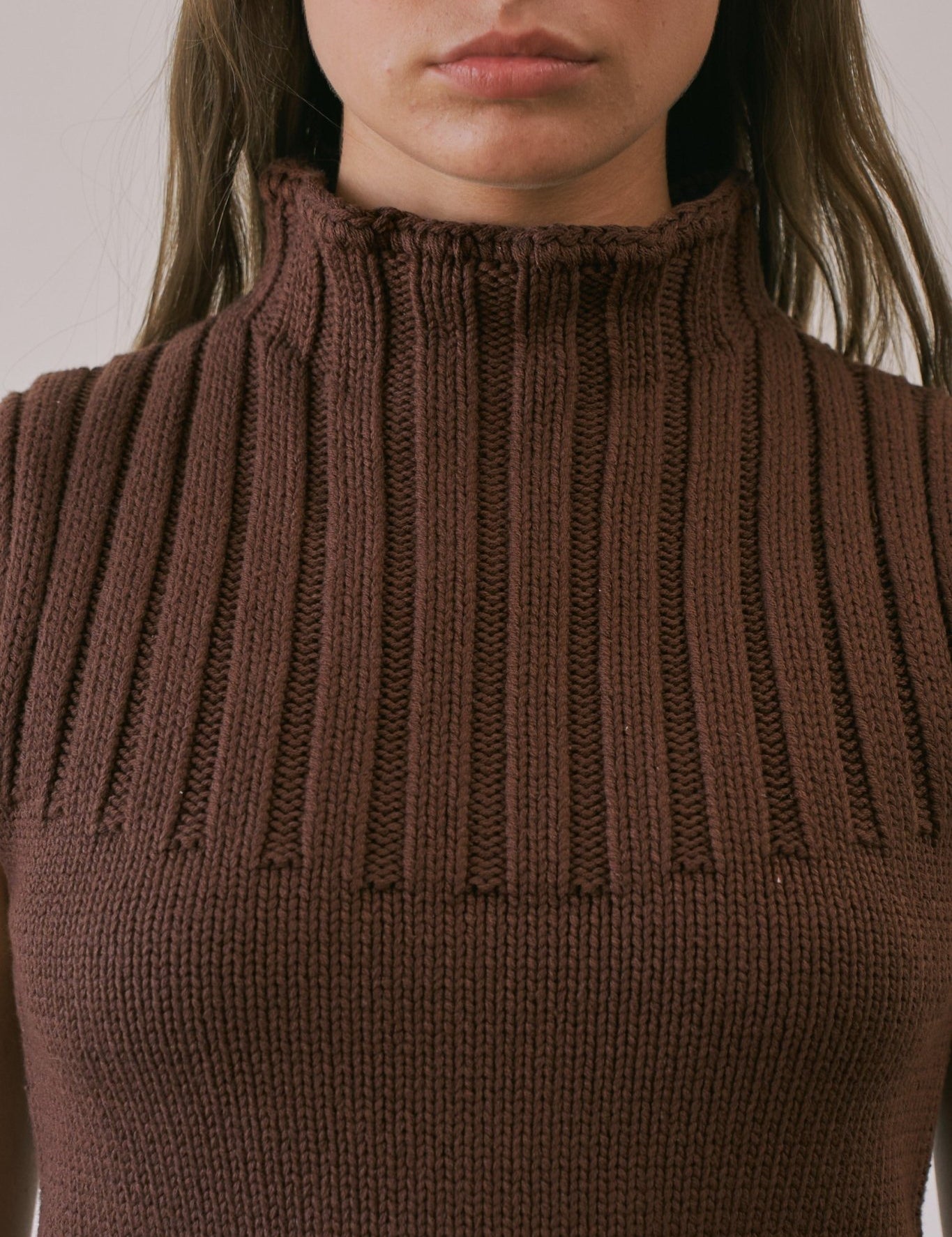 Mockingbird Ribbed Mock Neck Sweater Vest - Westly