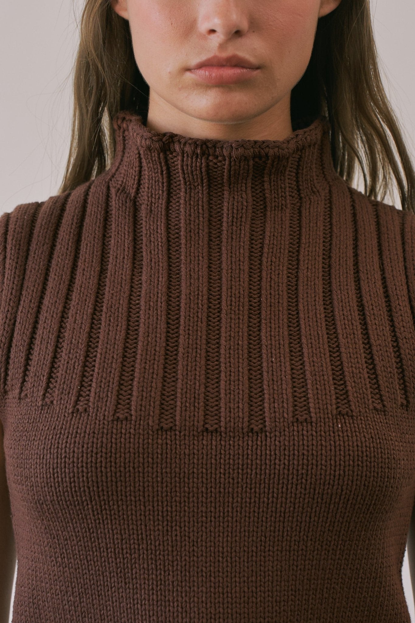 Mockingbird Ribbed Mock Neck Sweater Vest - Westly