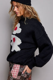 Mod Poppy Abstract Floral Sweater - Westly