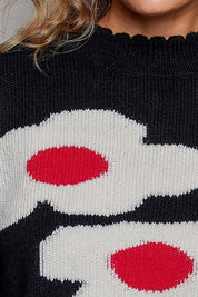 Mod Poppy Abstract Floral Sweater - Westly
