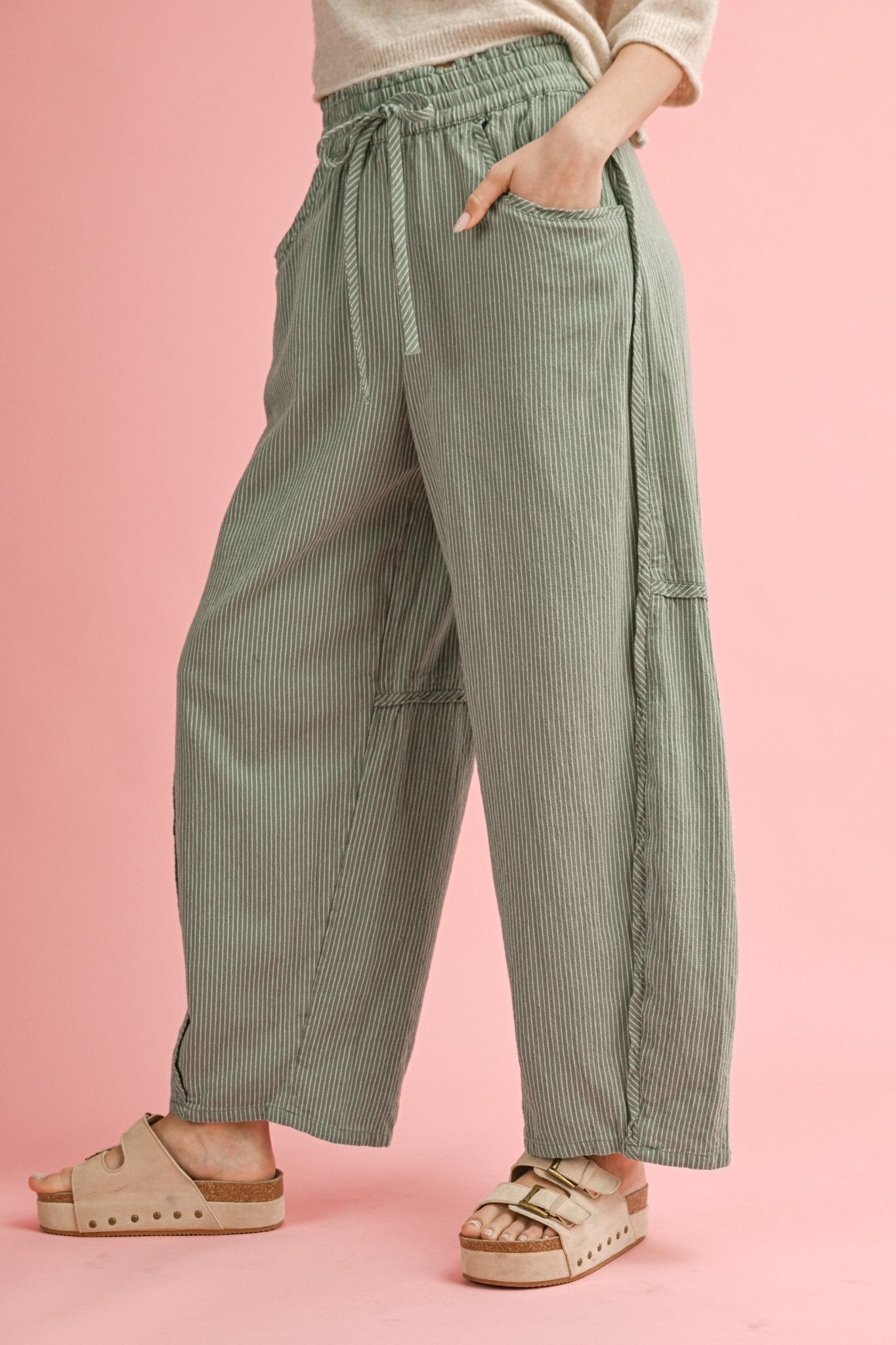 Monroe Mélange Texture Serene Pants - Westly