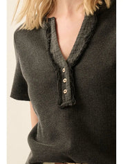 Montecito Waffle Henley - Westly