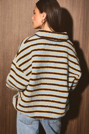 Montrose Striped Fleece Pullover - Westly