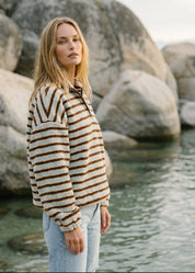 Montrose Striped Fleece Pullover - Westly