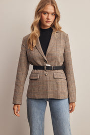 Montvale Plaid Tailored Blazer - Westly