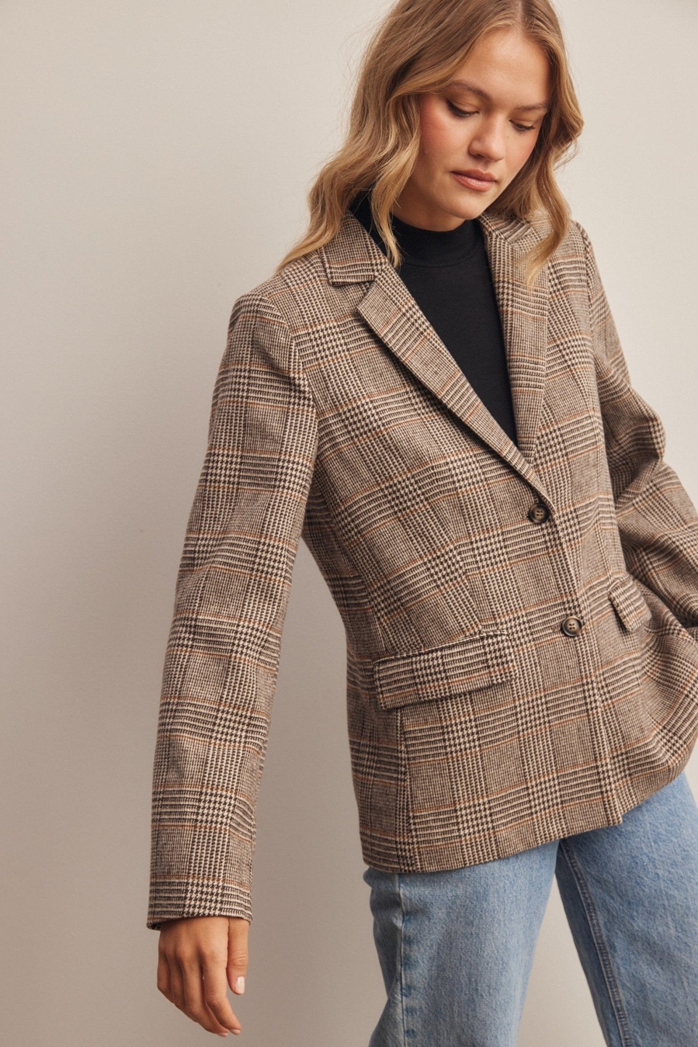 Montvale Plaid Tailored Blazer - Westly