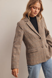 Montvale Plaid Tailored Blazer - Westly