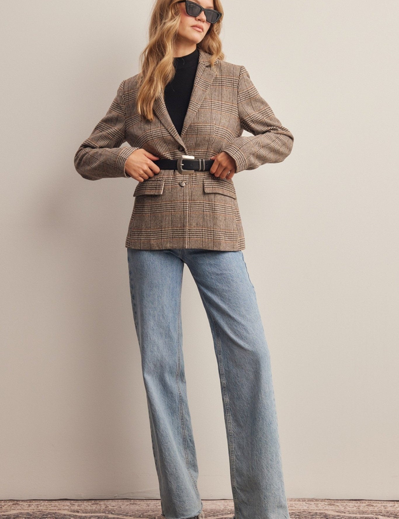 Montvale Plaid Tailored Blazer - Westly