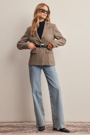 Montvale Plaid Tailored Blazer - Westly