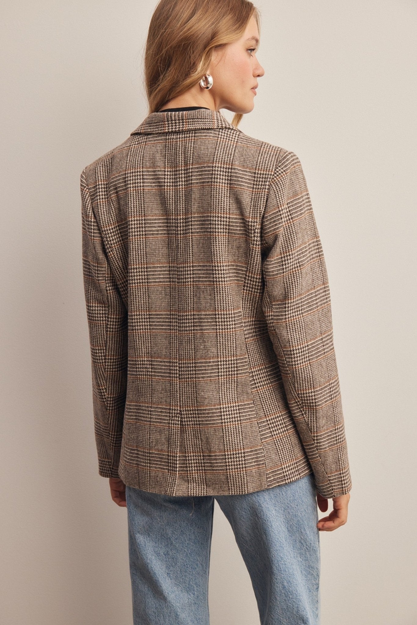 Montvale Plaid Tailored Blazer - Westly