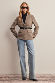 Montvale Plaid Tailored Blazer - Westly