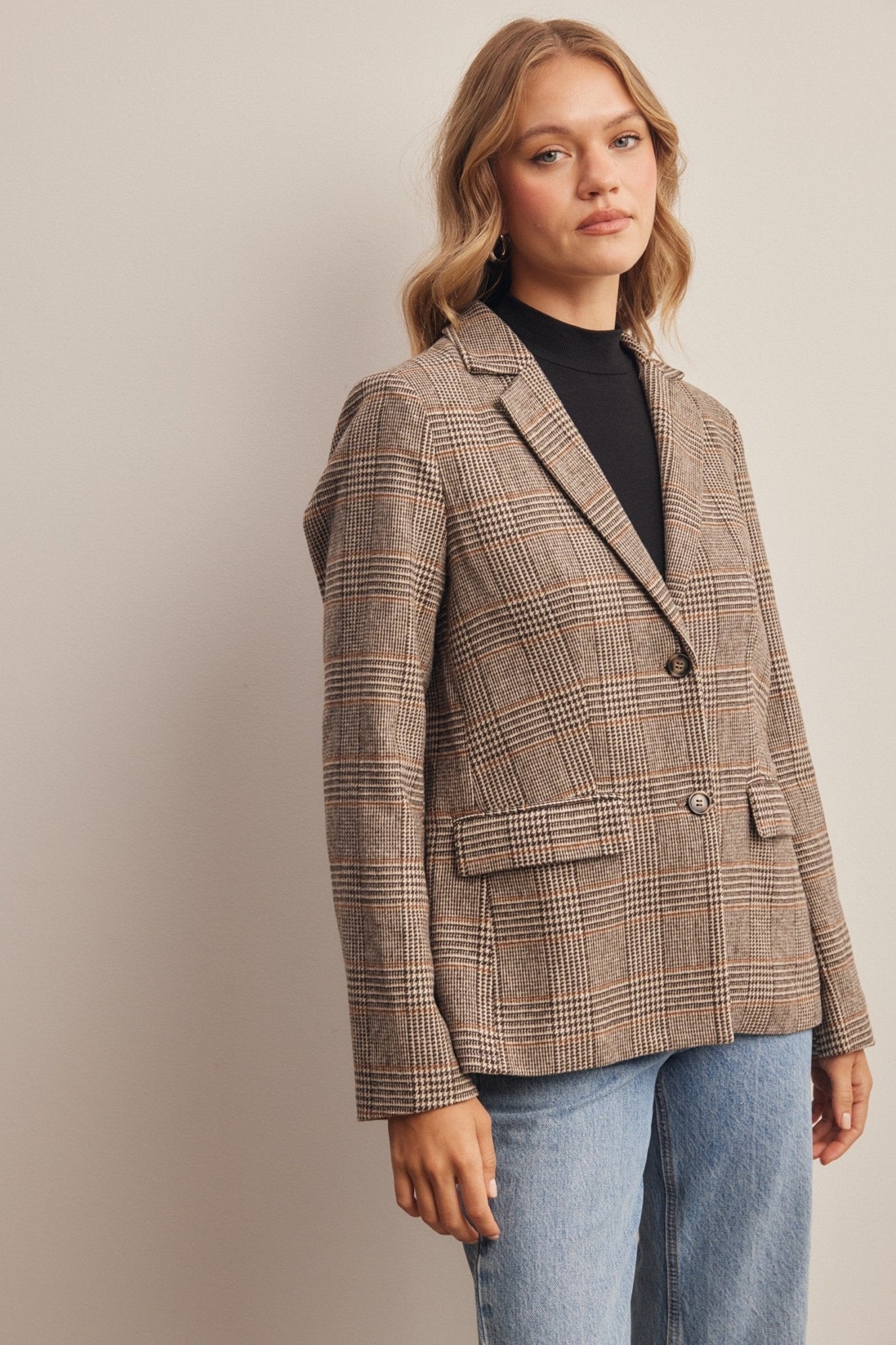 Montvale Plaid Tailored Blazer - Westly