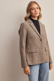 Montvale Plaid Tailored Blazer - Westly