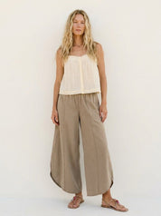 Moon Tide Mineral Wash Tulip Relaxed Fit Pants - Westly