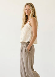 Moon Tide Mineral Wash Tulip Relaxed Fit Pants - Westly