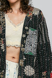 Moonflower Kantha Kimono - Westly
