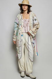 Moonflower Kantha Kimono - Westly