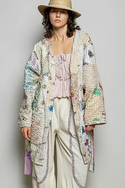 Moonflower Kantha Kimono - Westly