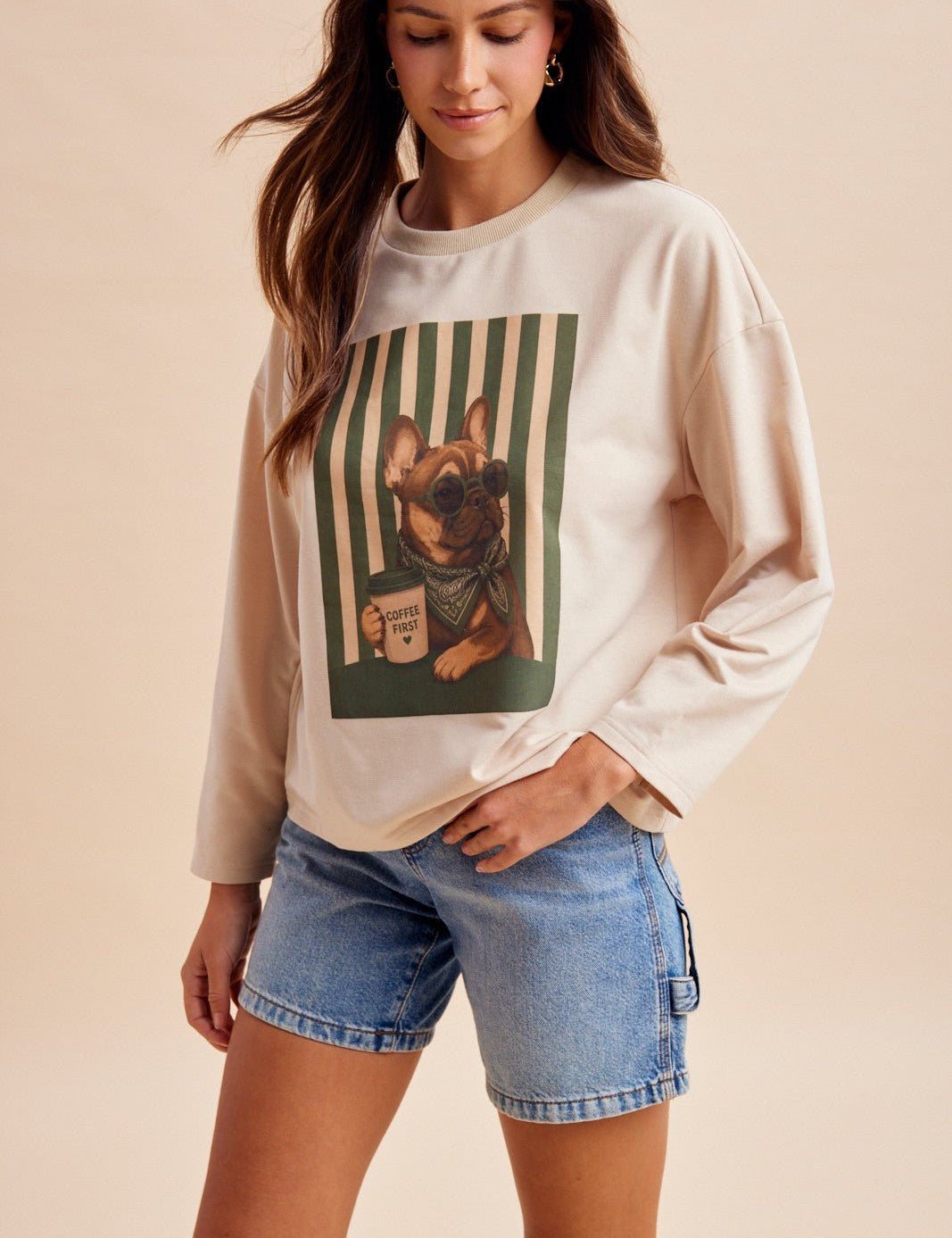 Morning Person Dog Graphic Tee - Westly