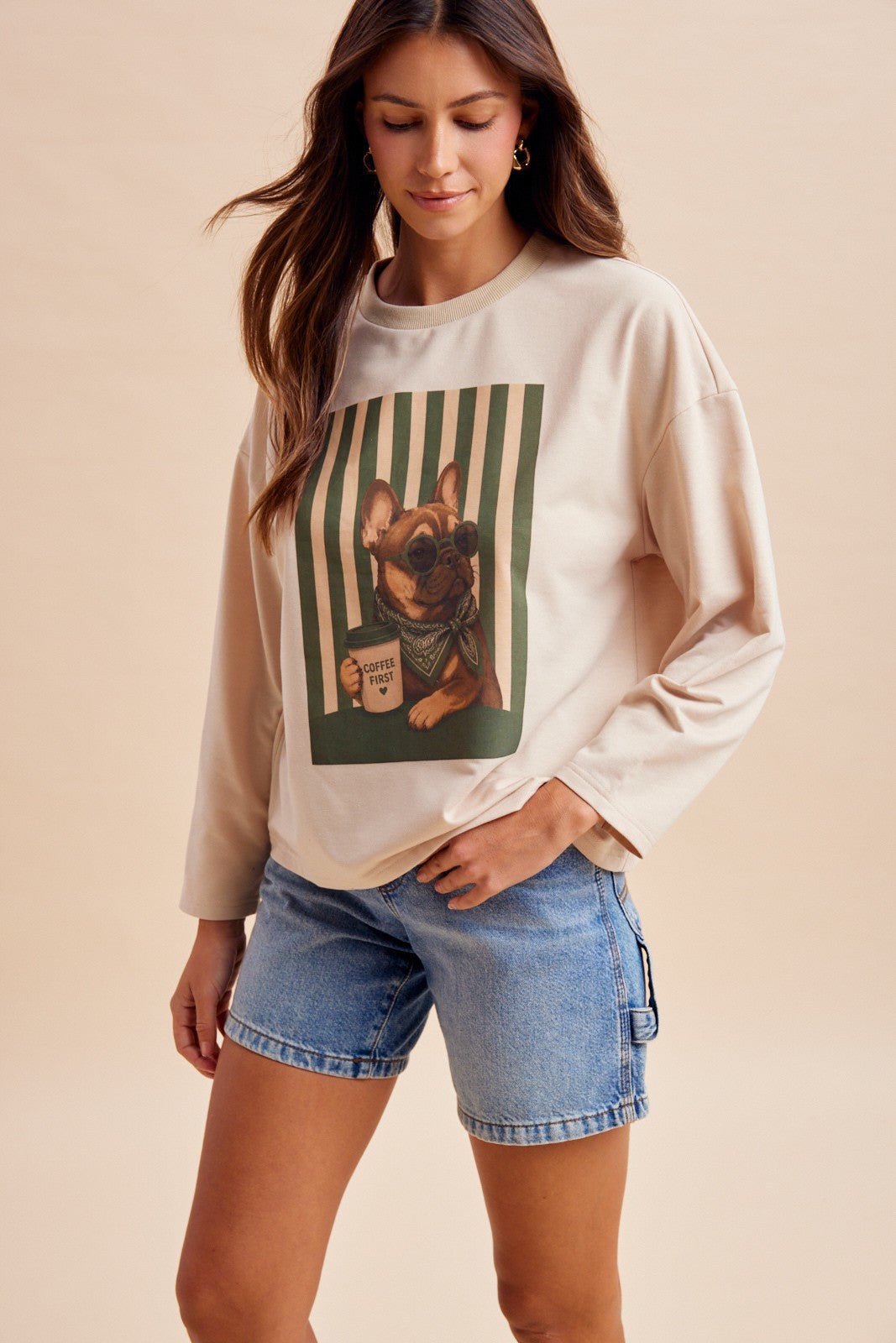 Morning Person Dog Graphic Tee - Westly