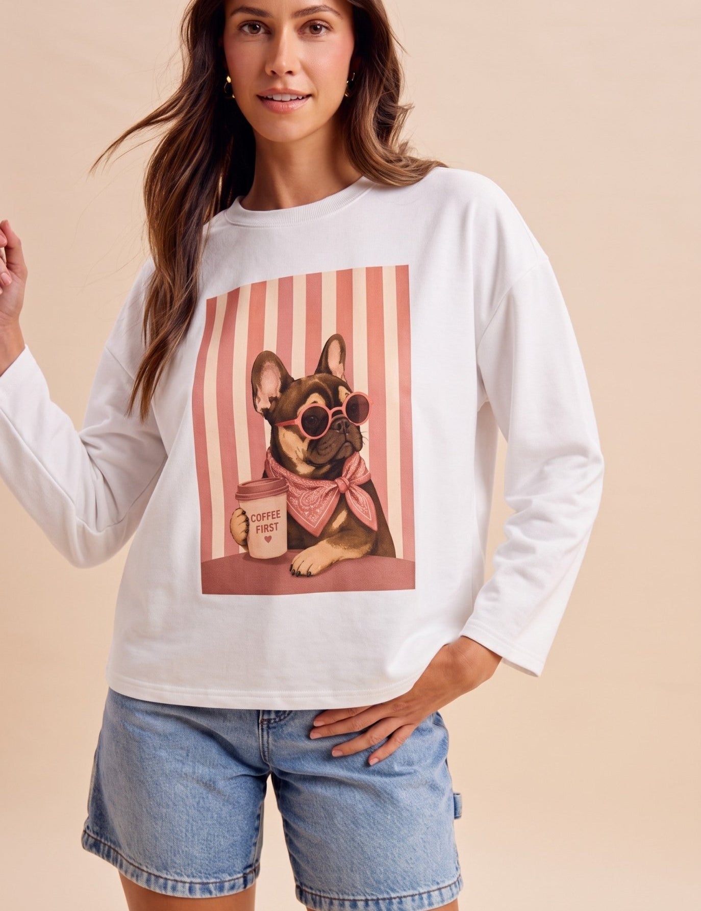 Morning Person Dog Graphic Tee - Westly