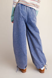 Mosaic Jacquard Print Mix Washed Twill Pants - Westly