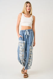 Mulholland Lace Patchwork Tencel Joggers - Westly