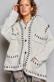 Needle & Thread Hooded Knit Cardigan - Westly