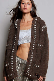 Needle & Thread Hooded Knit Cardigan - Westly