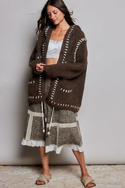Needle & Thread Hooded Knit Cardigan - Westly
