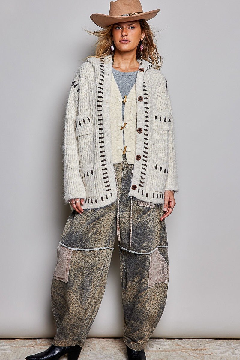 Needle & Thread Hooded Knit Cardigan - Westly