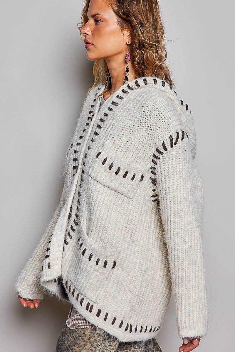 Needle & Thread Hooded Knit Cardigan - Westly