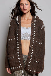 Needle & Thread Hooded Knit Cardigan - Westly
