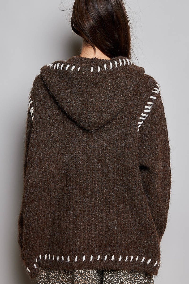 Needle & Thread Hooded Knit Cardigan - Westly