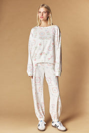 Needlework Floral Lounge Set - Westly