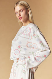 Needlework Floral Lounge Set - Westly
