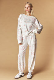 Needlework Floral Lounge Set - Westly