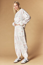 Needlework Floral Lounge Set - Westly