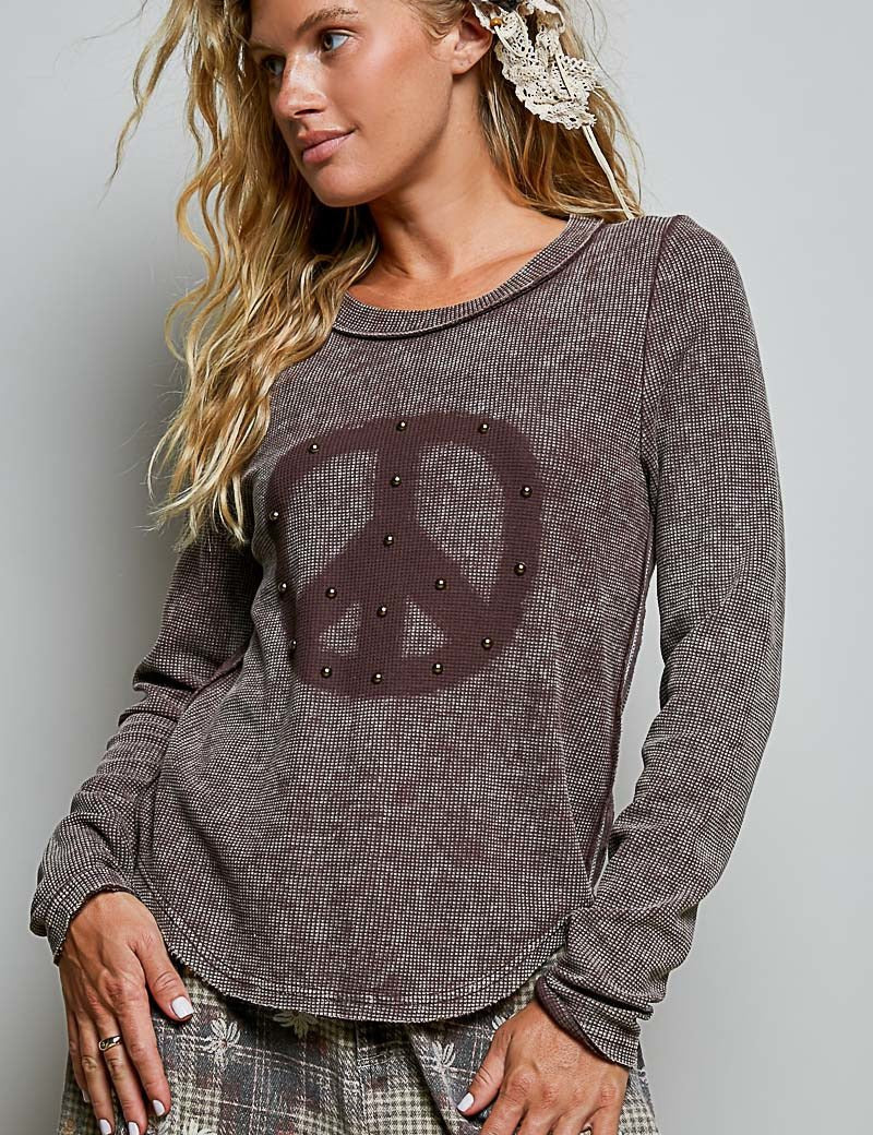 No Hard Feelings Vintage Washed Thermal - Westly