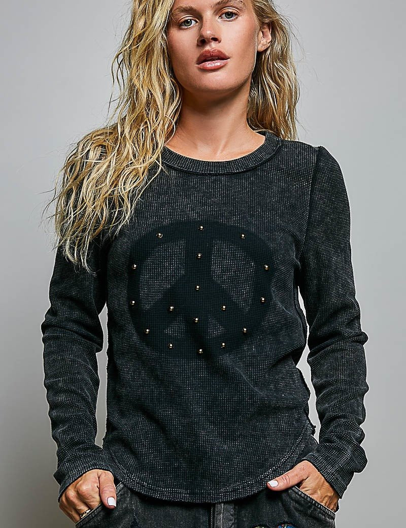 No Hard Feelings Vintage Washed Thermal - Westly