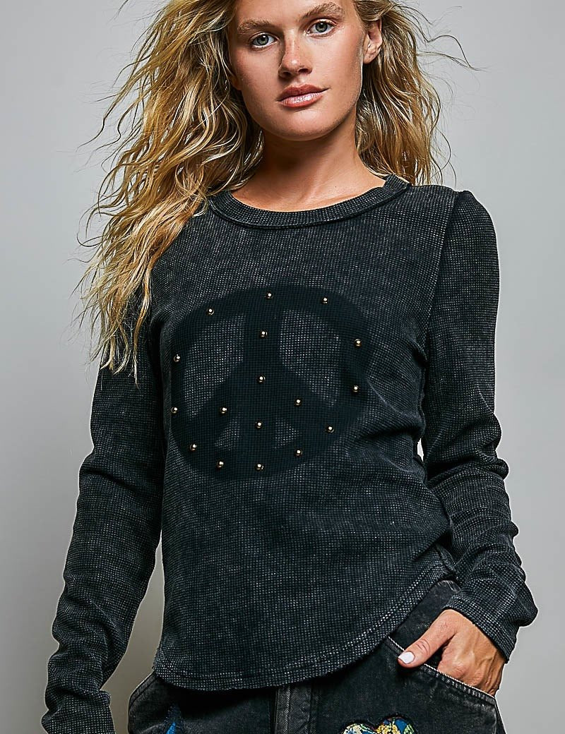 No Hard Feelings Vintage Washed Thermal - Westly