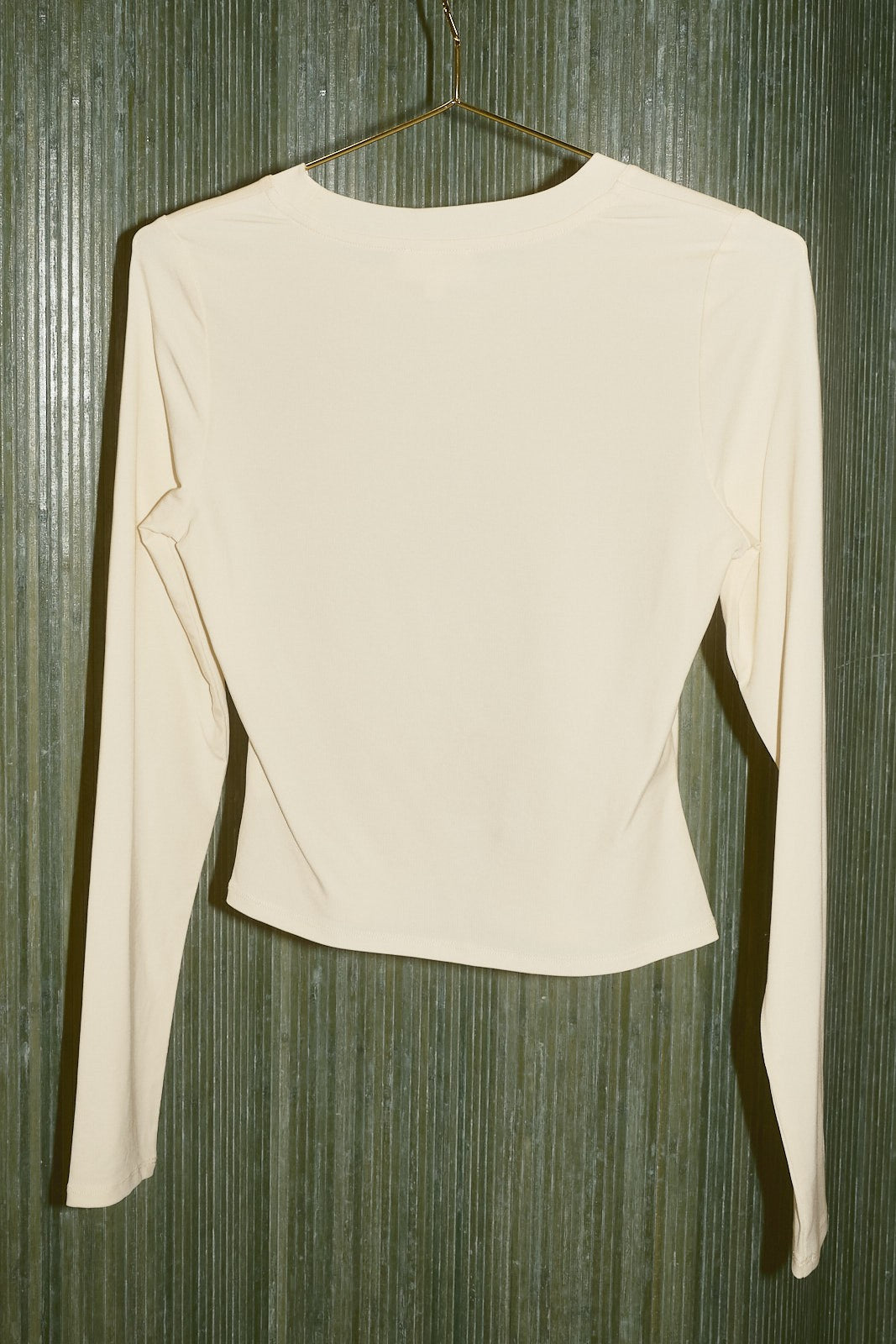 Noble Fir Christmas Tree Fitted Top in Cream — product photo 06