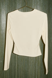 Noble Fir Christmas Tree Fitted Top in Cream — product photo 06