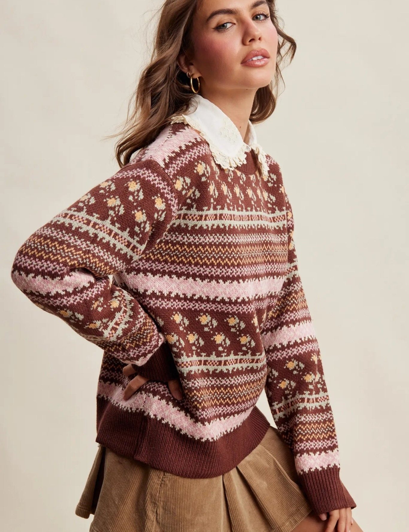 Nordic Garden Fair Isle Sweater - Westly