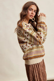 Nordic Garden Fair Isle Sweater - Westly